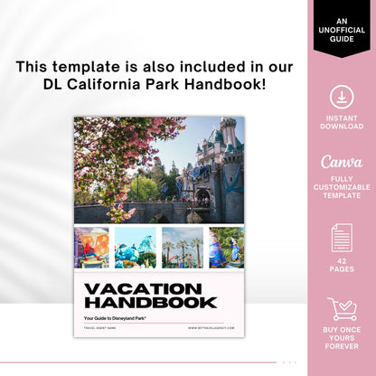 Disneyland Lightning Lane Guide - Travel Agent Template