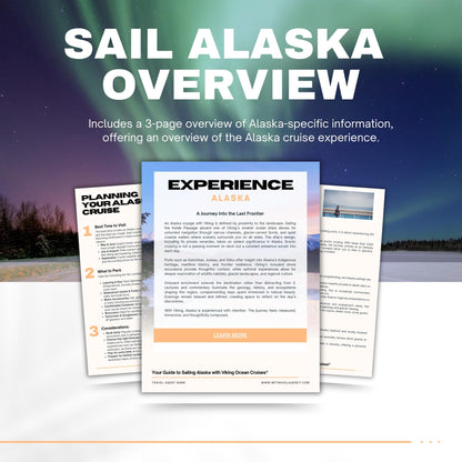 Unofficial Viking Ocean Handbook Template, Cruise Travel Agent Template
