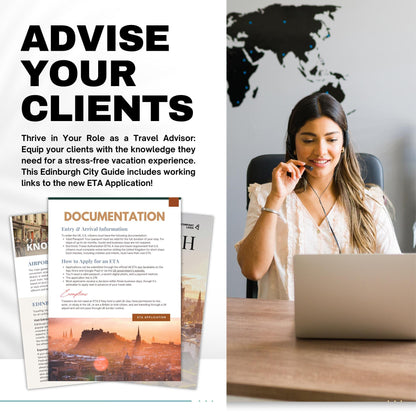 Edinburgh Travel Agent City Guide | Professional Template