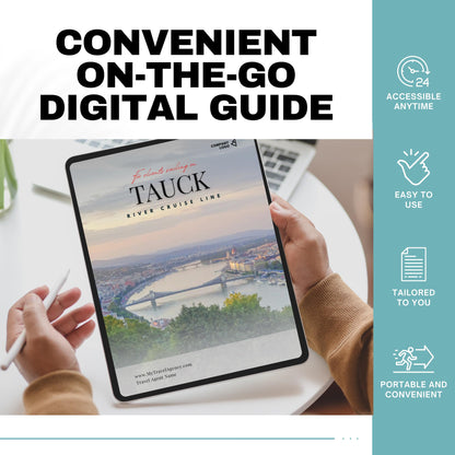 River Cruise Client Guide Template for Tauck Cruises | Travel Agent Canva Template | Editable Welcome Packet | Cruise Handbook