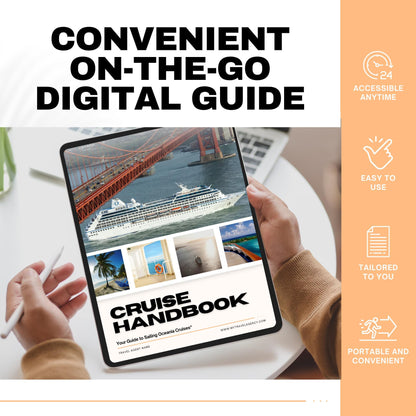 Cruise Client Guide Template for Oceania Cruises | Travel Agent Canva Template | Editable Welcome Packet | Cruise Handbook