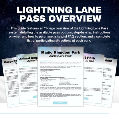 Disney World Lightning Lane Guide - Travel Agent Template
