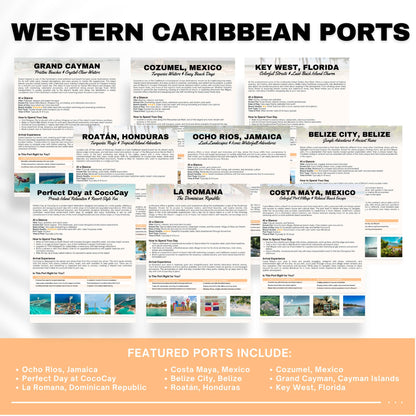Caribbean Cruise Port Guide Bundle for Travel Agents | 25 Cruise Destinations | Western, Eastern & Southern Caribbean