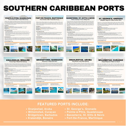 Caribbean Cruise Port Guide Bundle for Travel Agents | 25 Cruise Destinations | Western, Eastern & Southern Caribbean