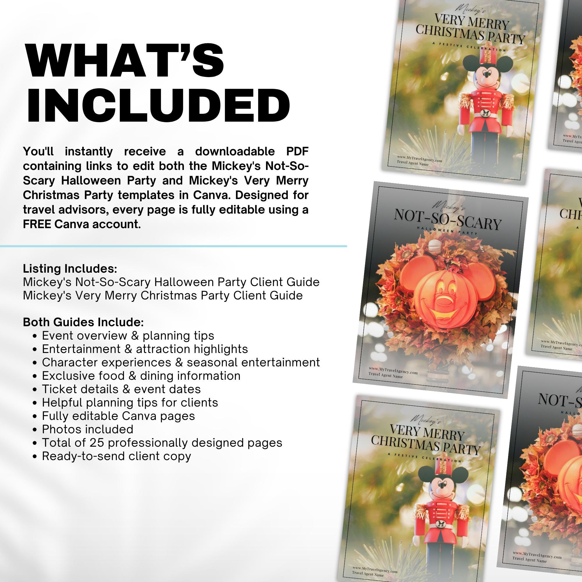 Disney World Holiday Party Guide Bundle - MNSSHP & MVMCP