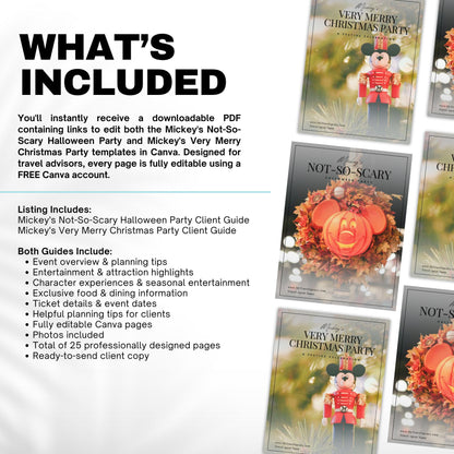 Disney World Holiday Party Guide Bundle - MNSSHP & MVMCP