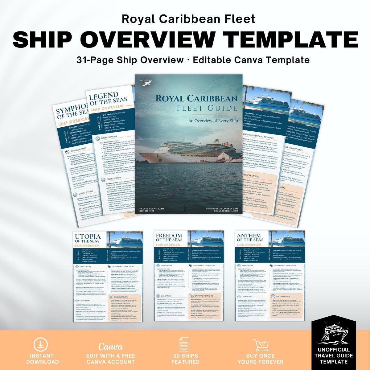 Royal Caribbean Fleet Guide: 28-Page Ships Complete Overview