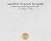 Vacation Proposal Template, Travel Agent Template